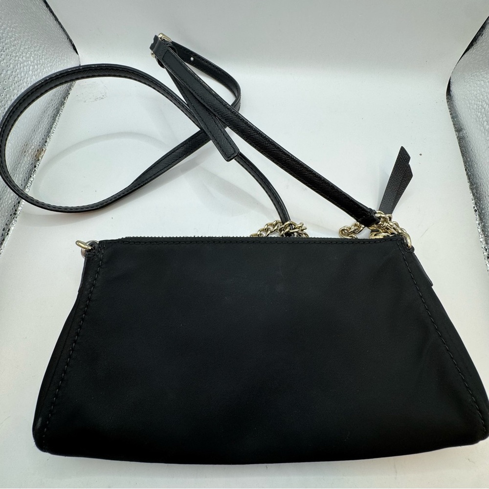 KATE SPADE Wilson Road Jane Convertible Crossbody chain strap Purse Black Gold - Picture 10 of 16